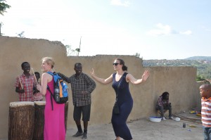 Weekend in Kigali: Emily and Leanne learning how to drum and dance traditional Rwandan style!