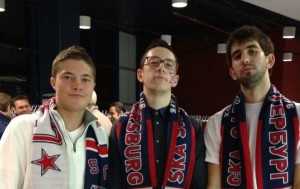 Ryan, Sammy and Sam with their new CKA scarves