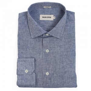 Figure 3 - Indigo Cotton Linen Hyde Shirt