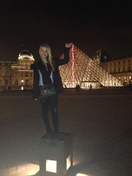 Student at the Louvre in France