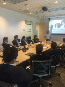 Babson MBAs visited the Accenture Miami office and met with Jared Meyers, Manager (BS’00) and Erik Pupo, Managing Director