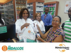 MandaSeguro's first customer in the town of Bani in the Dominican Republic