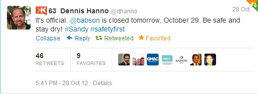"@dhanno tweet to inform students school was closed"