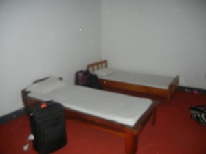 My room at the church we stayed at