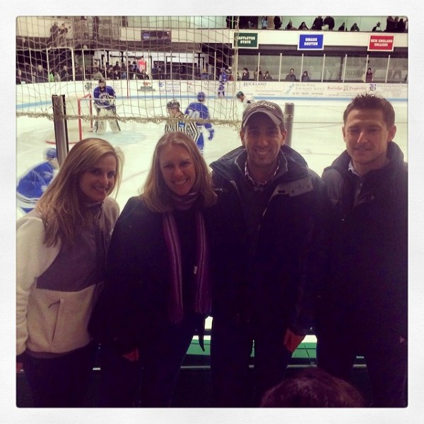 A few members of our staff (including three of your favorite bloggers) taking in the Babson Hockey game last weekend that sent the Beavers to the Championship.